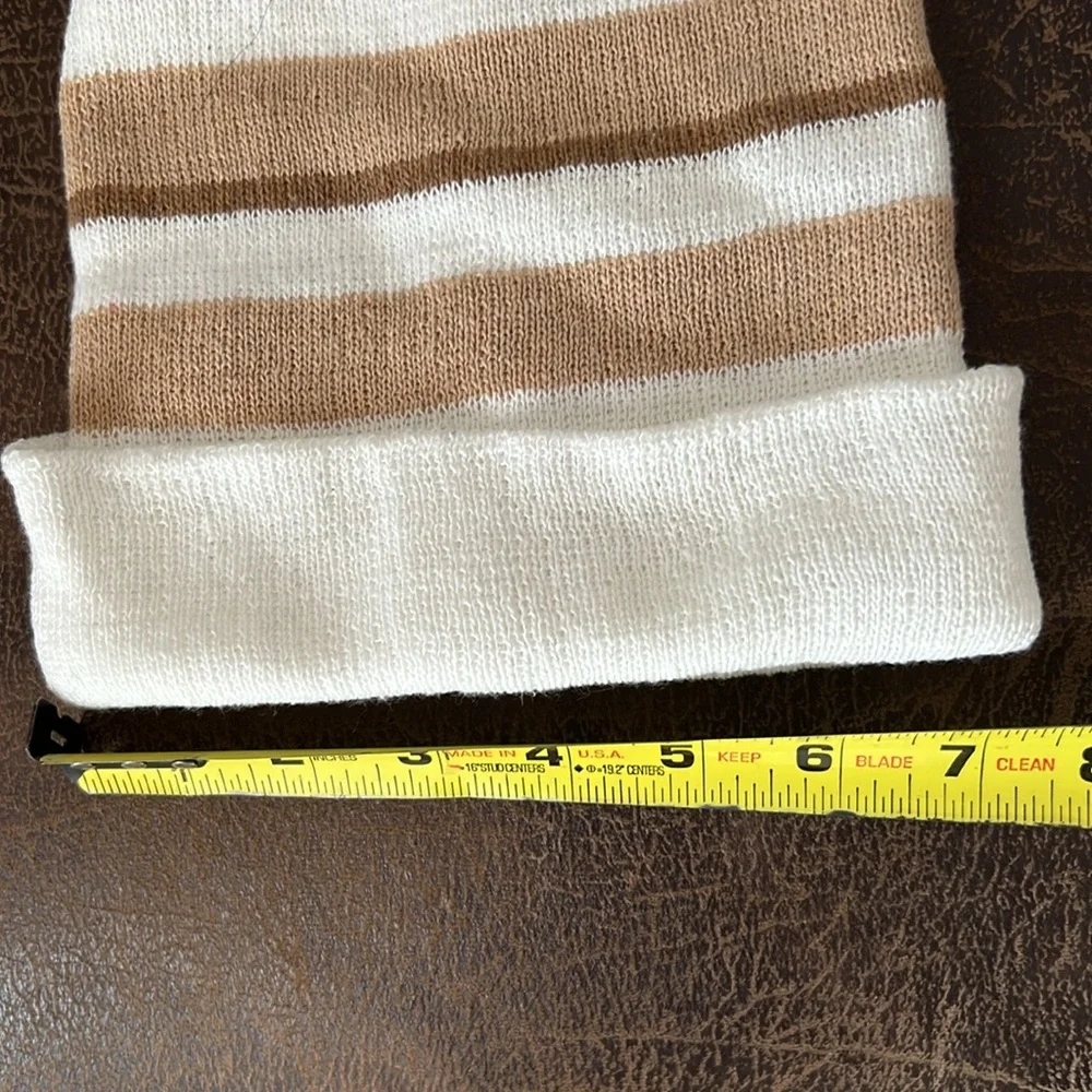 Juncture Women’s Striped Hat- Tan & White